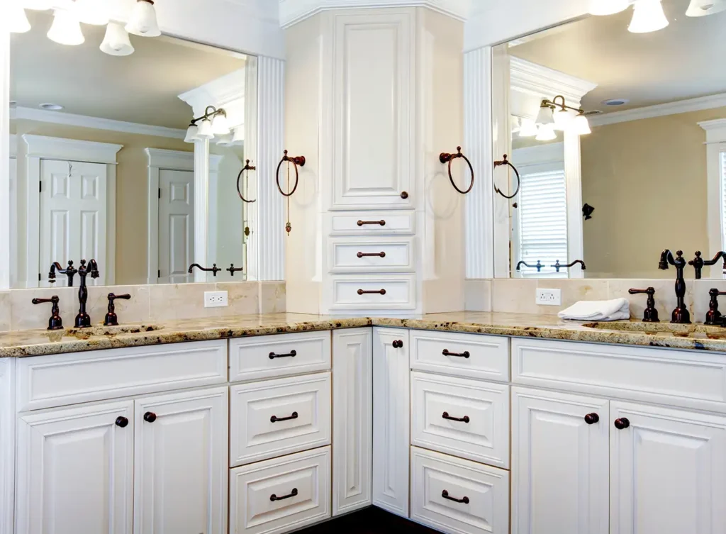 medicine cabinet and hutch installation - bathroom remodeling services in st. louis missouri