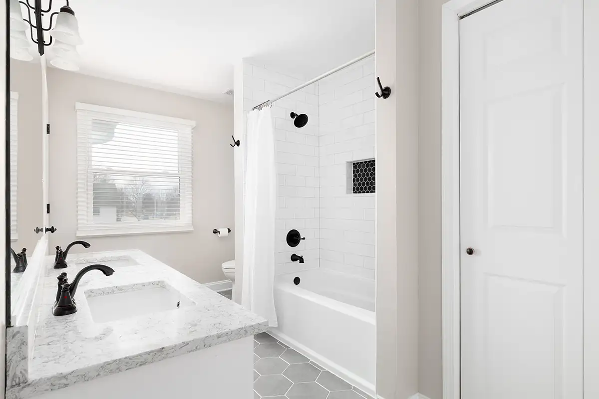 clean and bright bathroom remodeling services from Expressions Remodeling in St. Louis, MO