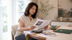 Homeowner reviewing renovation financing documents