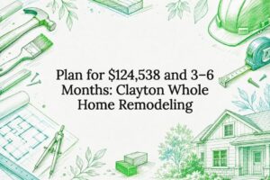 Decorative title card for remodeling article