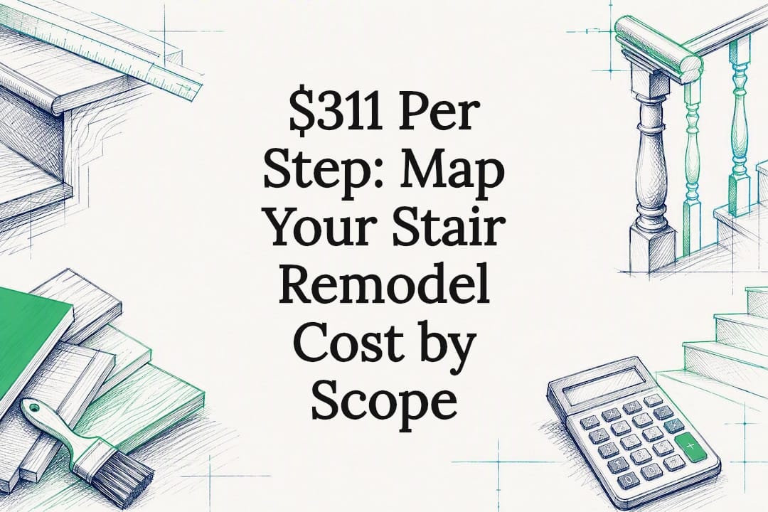 Decorative stair remodel cost title card