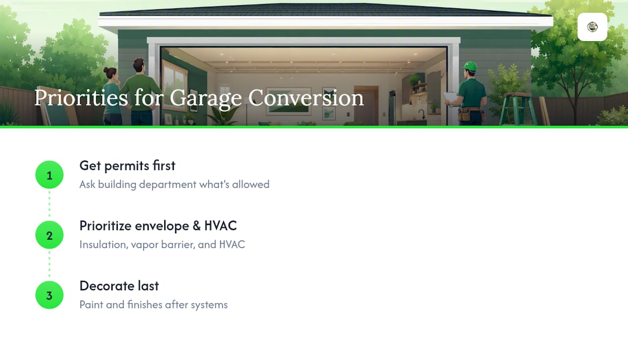 What Actually Determines Whether a Garage Conversion Pays Off — overview diagram