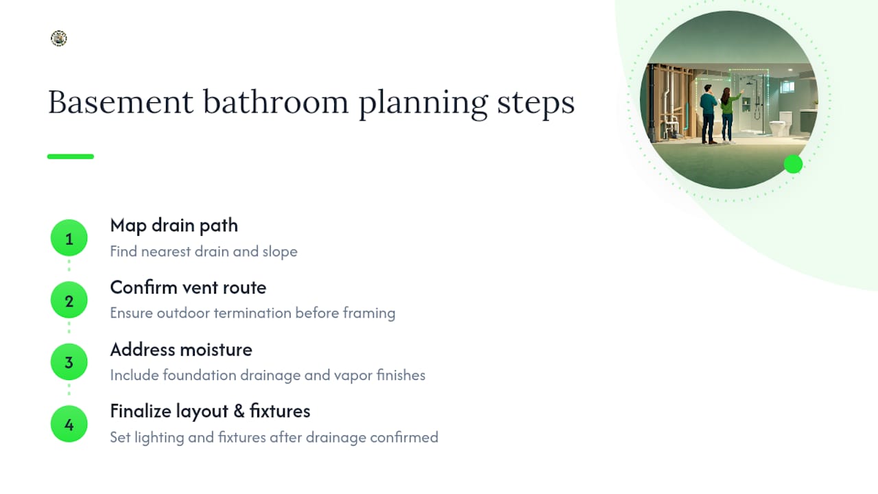 What Expressions Remodeling Has Learned Installing Basement Bathrooms — overview diagram