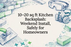 Decorative kitchen backsplash installation title card