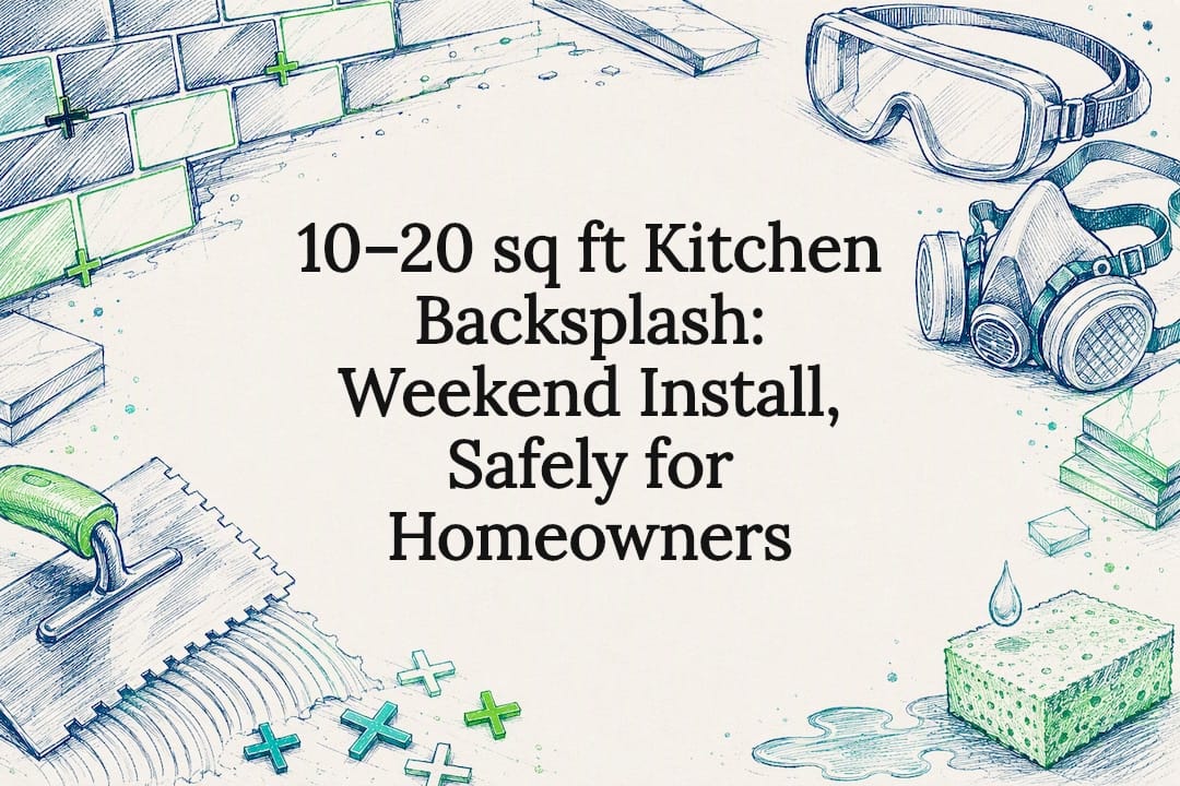 Decorative kitchen backsplash installation title card