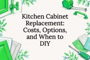 Kitchen cabinet replacement title card