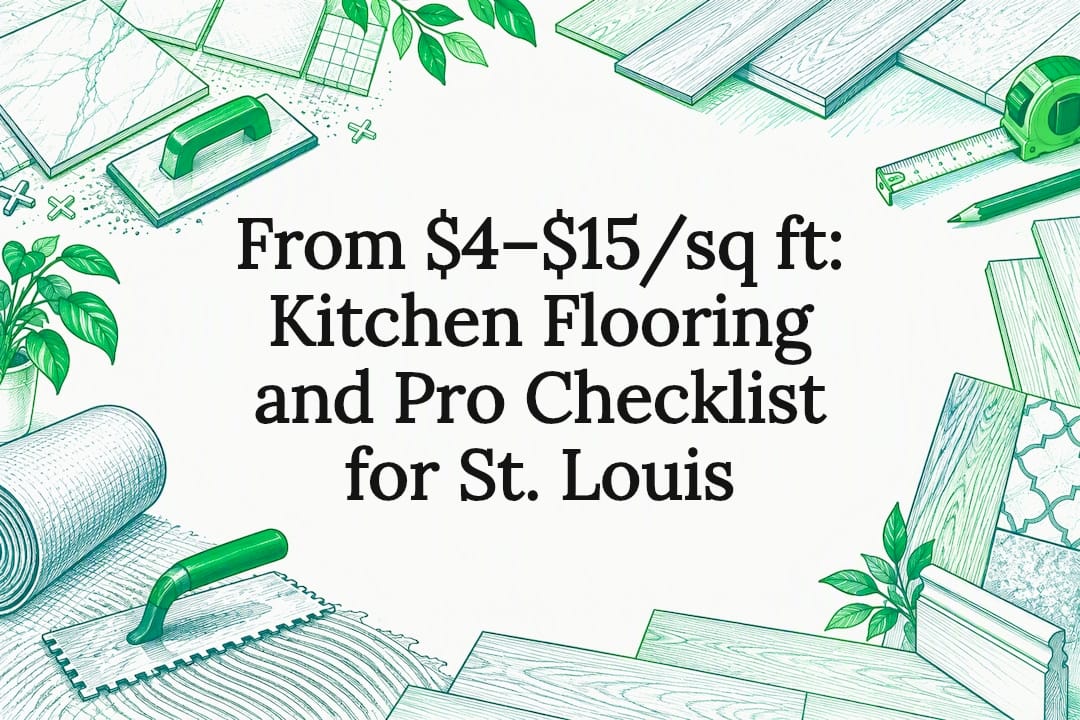 Kitchen flooring title card illustration