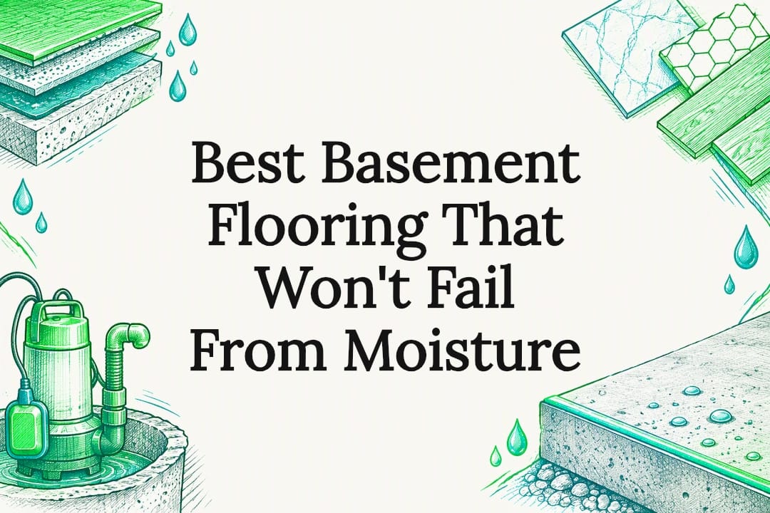 Decorative basement flooring title card