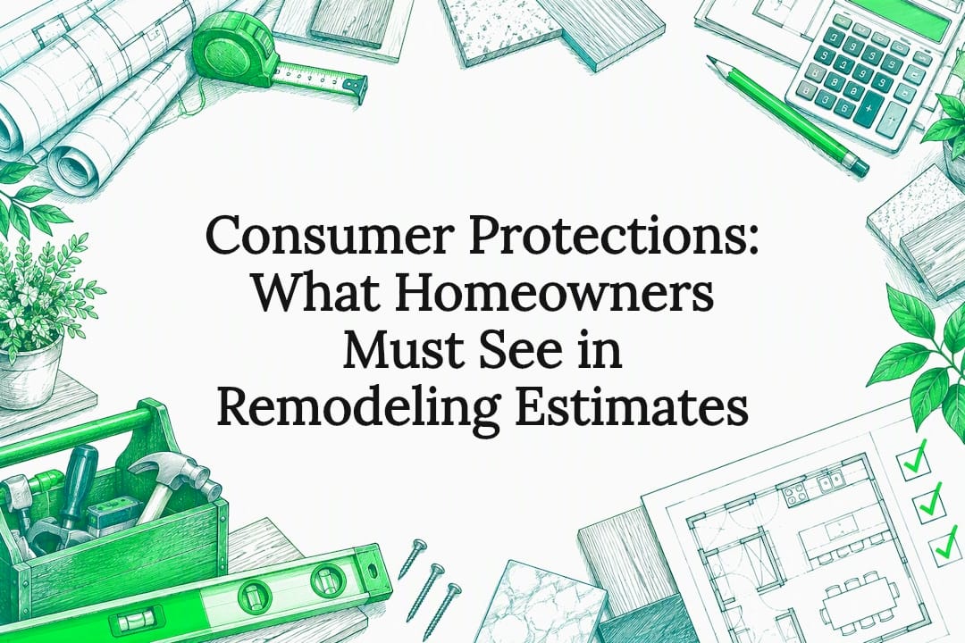 Remodeling estimate title card illustration