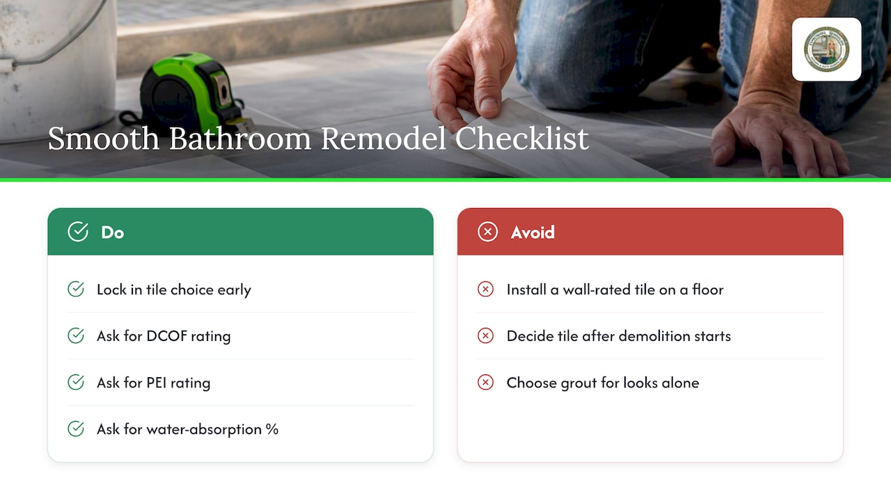 What We've Learned From Bathroom Remodels That Go Smoothly — overview diagram