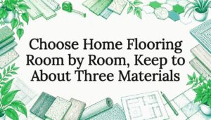 Hand-drawn flooring details frame title