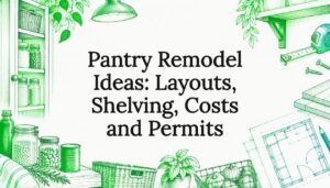 Pantry remodel title card illustration