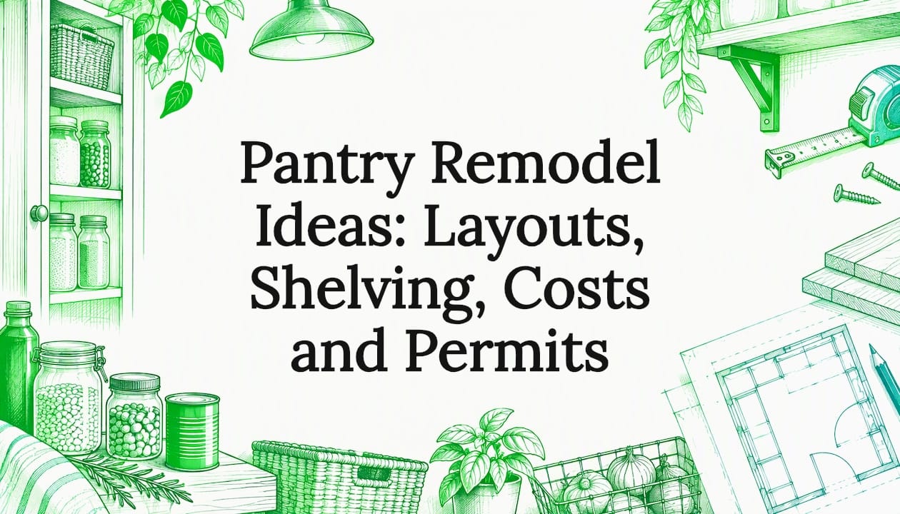 Pantry remodel title card illustration