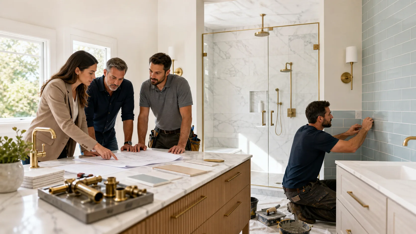 Design-Build Bathroom Remodeling Contractors Vs. Separate Trades