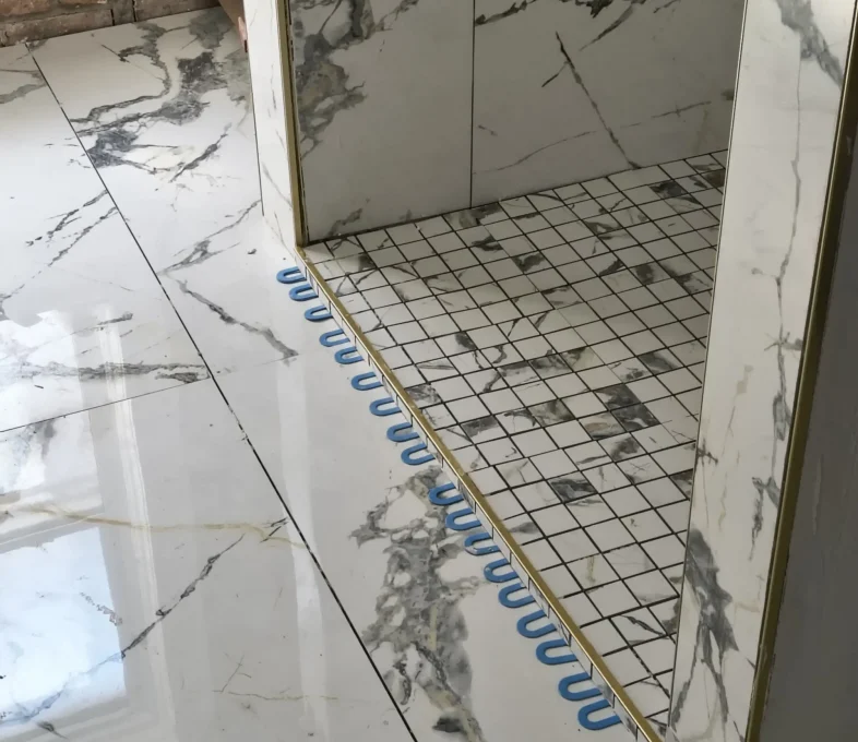 Shower Niche Marble Tile Installation St. Louis MO